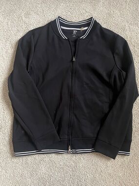 EP Pro | Black Active Jacket with White Trim